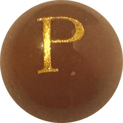Red Onyx Initial P