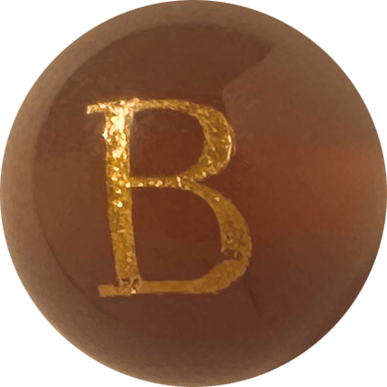 Red Onyx Initial B