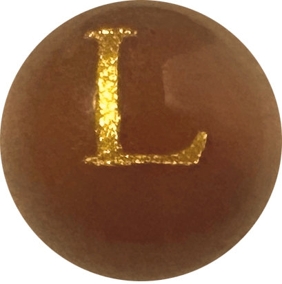 Red Onyx Initial L